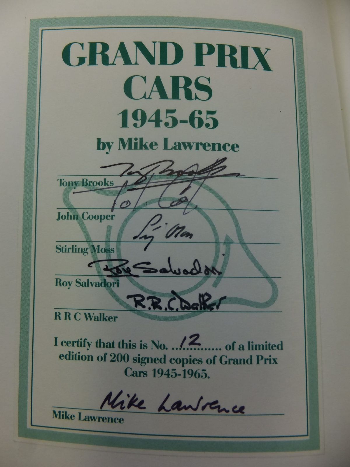 Photo of DIRECTORY OF GRAND PRIX CARS 1945-65 written by Lawrence, Mike published by Aston Publications (STOCK CODE: 1711238)  for sale by Stella & Rose's Books