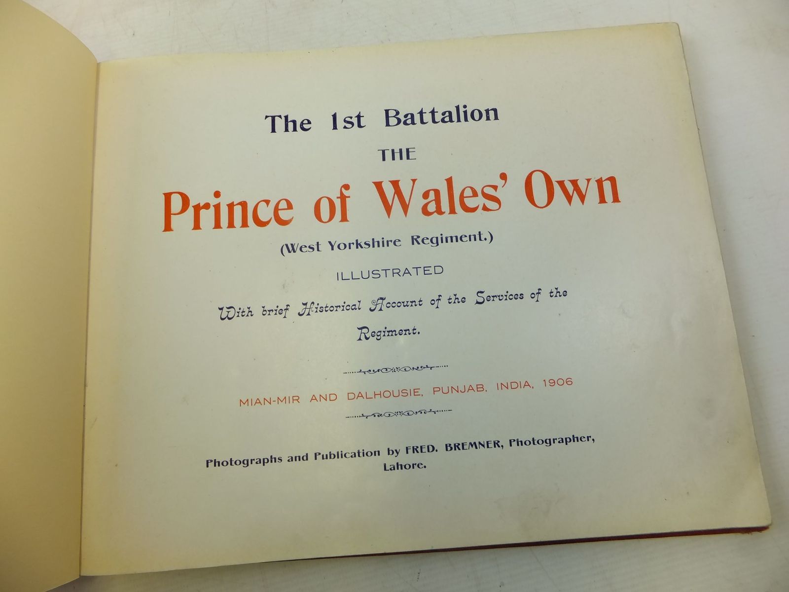 Stella & Rose's Books : THE 1ST BATTALION THE PRINCE OF WALES' OWN ...