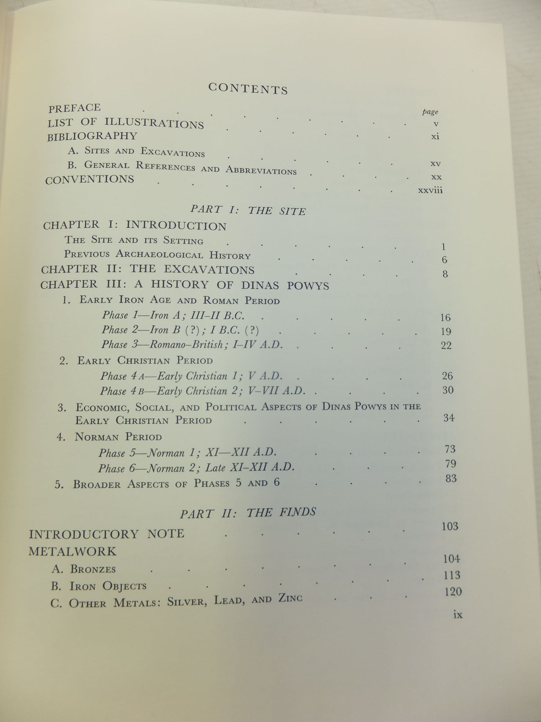 Stella & Rose's Books DINAS POWYS AN IRON AGE, DARK AGE AND EARLY MEDIEVAL SETTLEMENT IN
