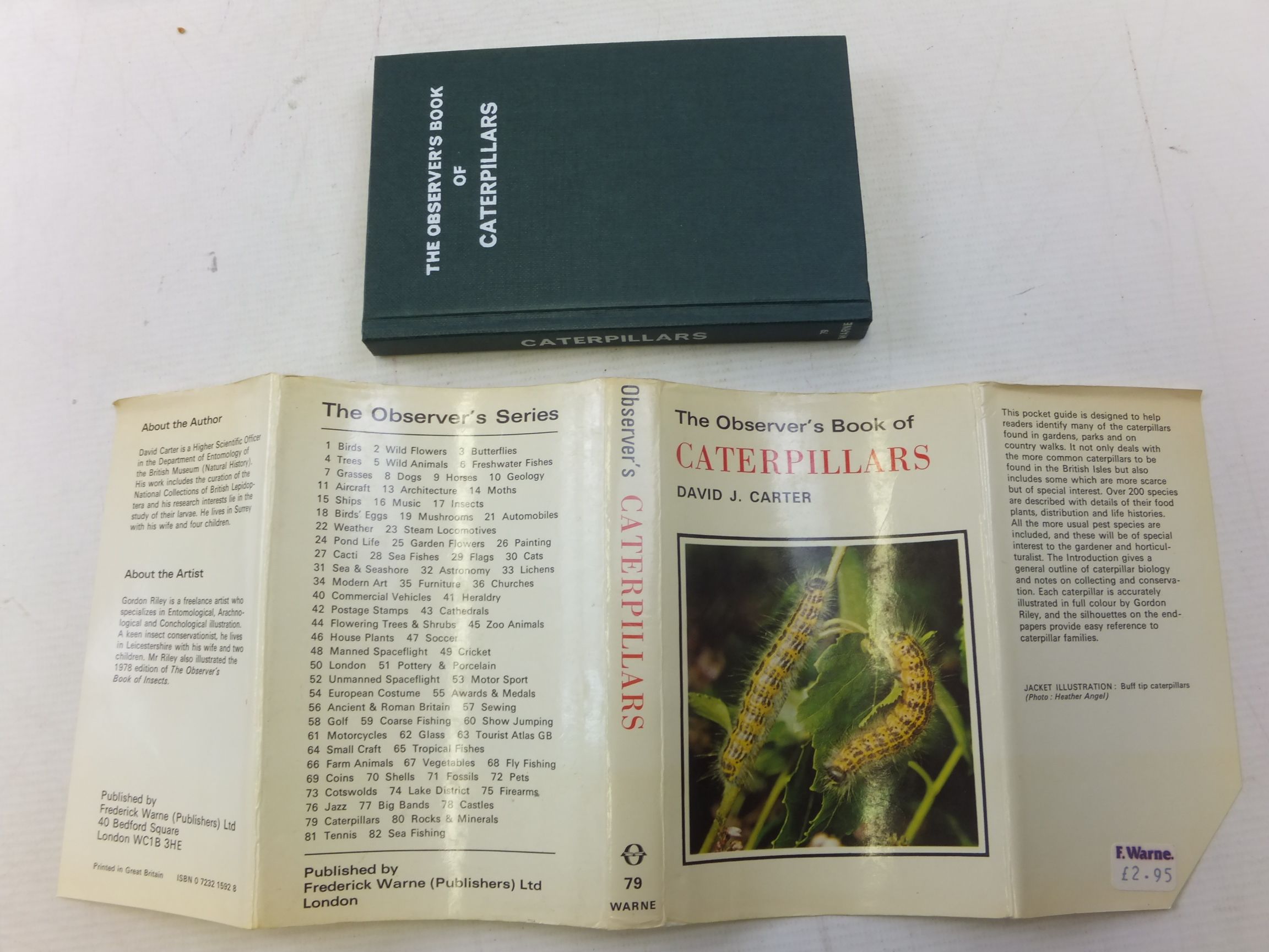 Photo of THE OBSERVER'S BOOK OF CATERPILLARS written by Carter, D.J. illustrated by Riley, Gordon published by Frederick Warne (STOCK CODE: 1712866)  for sale by Stella & Rose's Books