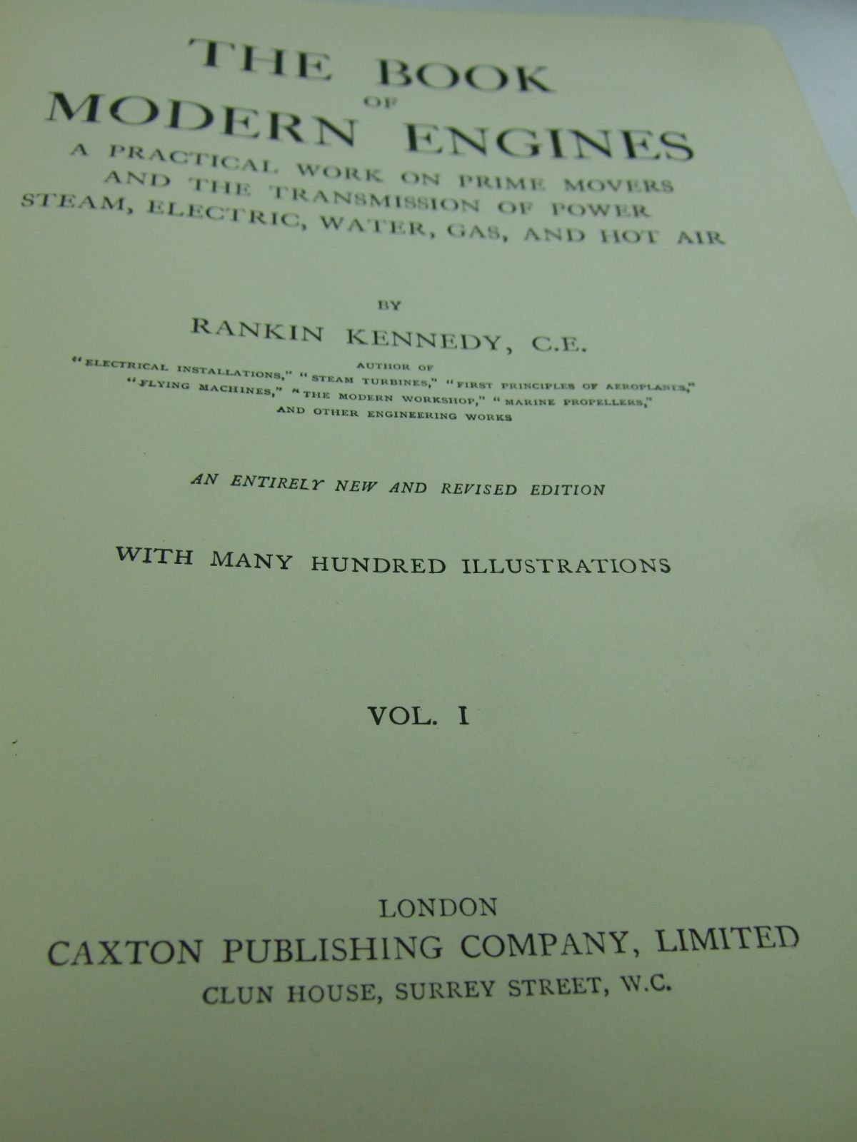 Photo of THE BOOK OF MODERN ENGINES (6 VOLUMES) written by Kennedy, Rankin published by Caxton Publishing Company Limited (STOCK CODE: 1806583)  for sale by Stella & Rose's Books