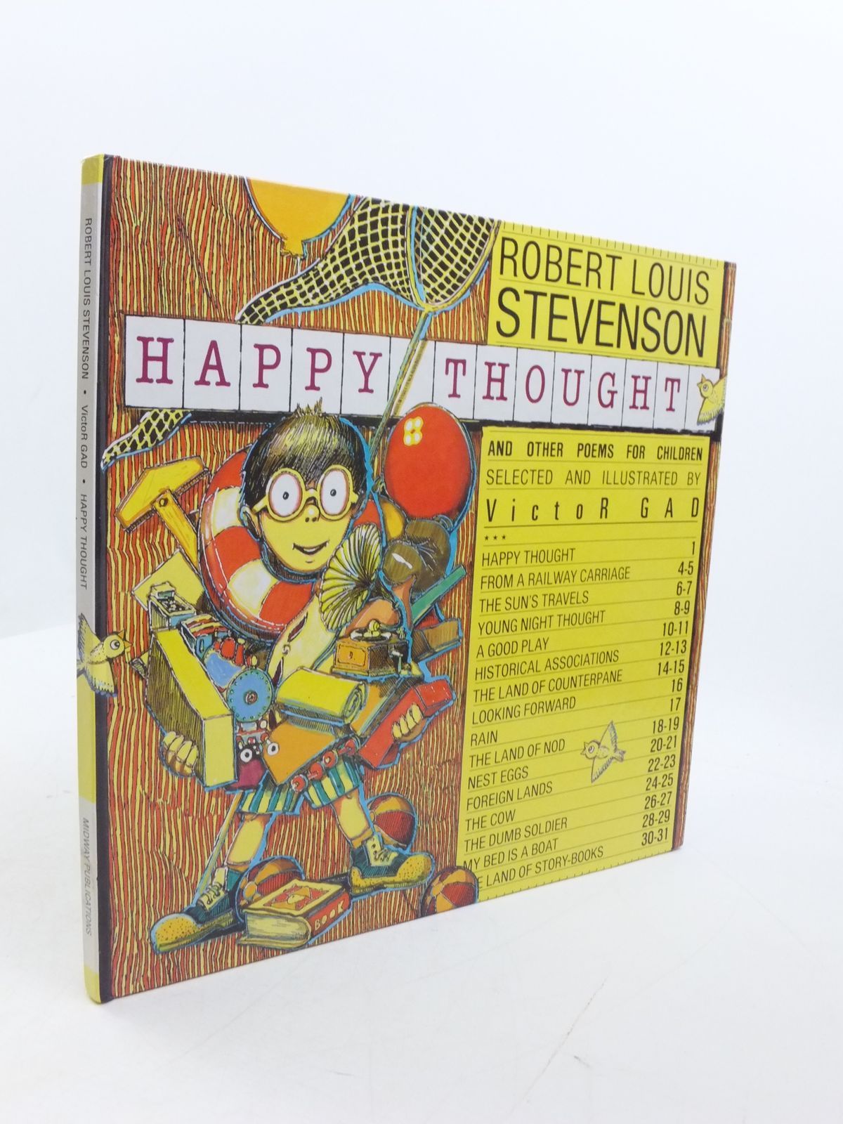 Photo of HAPPY THOUGHT AND OTHER POEMS FOR CHILDREN written by Stevenson, Robert Louis Gad, Victor illustrated by Gad, Victor published by Midway (STOCK CODE: 1807453)  for sale by Stella & Rose's Books