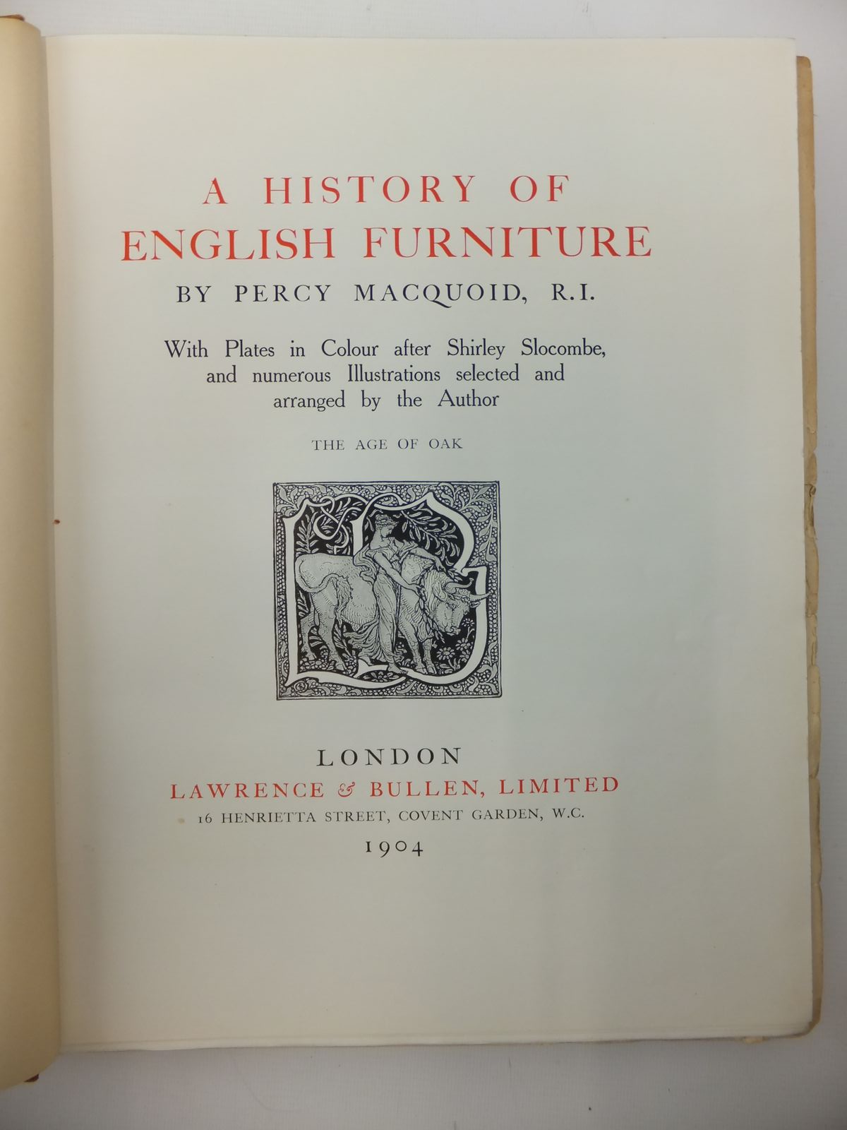 Photo of A HISTORY OF ENGLISH FURNITURE (4 VOLUMES) written by Macquoid, Percy illustrated by Slocombe, S. published by Lawrence And Bullen Ltd. (STOCK CODE: 1814367)  for sale by Stella & Rose's Books
