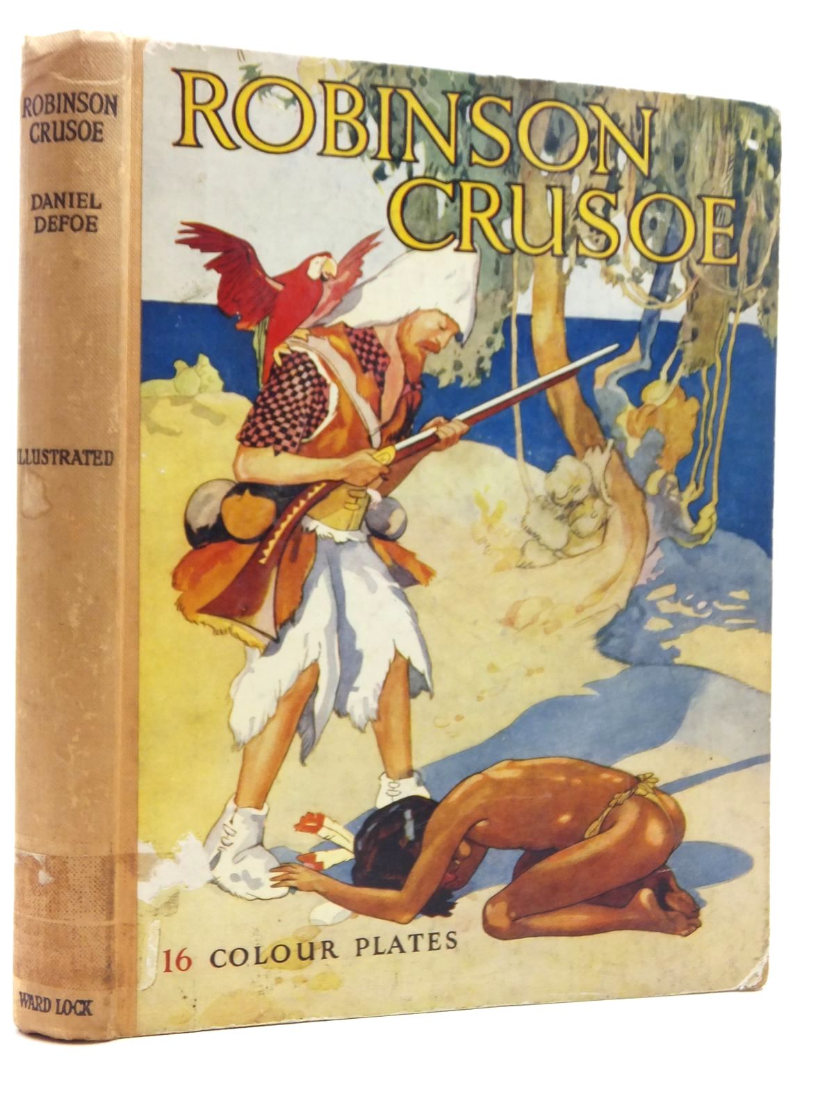 Photo of THE ADVENTURES OF ROBINSON CRUSOE written by Defoe, Daniel illustrated by Jackson, A.E. published by Ward, Lock &amp; Co. Ltd. (STOCK CODE: 1814790)  for sale by Stella & Rose's Books