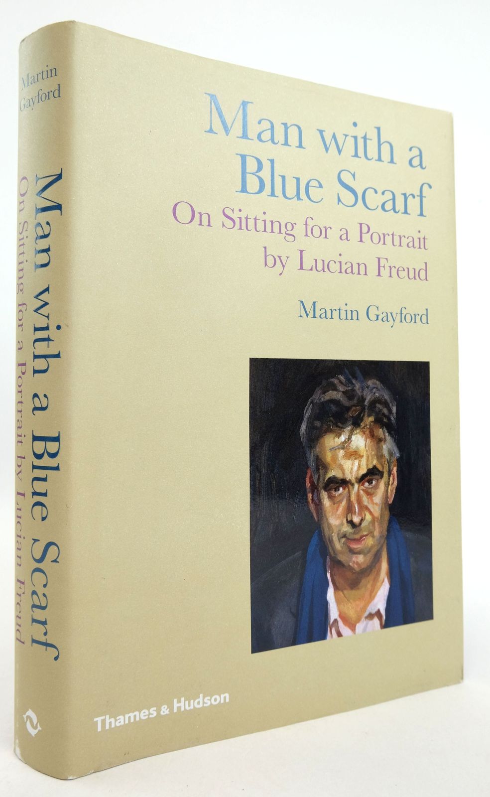 Photo of MAN WITH A BLUE SCARF: ON SITTING FOR A PORTRAIT BY LUCIAN FREUD- Stock Number: 1819311