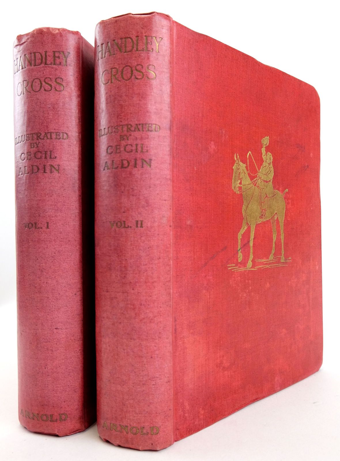 Photo of HANDLEY CROSS OR MR JORROCKS'S HUNT (2 VOLUMES) written by Surtees, R.S. illustrated by Aldin, Cecil published by Edward Arnold (STOCK CODE: 1819645)  for sale by Stella & Rose's Books
