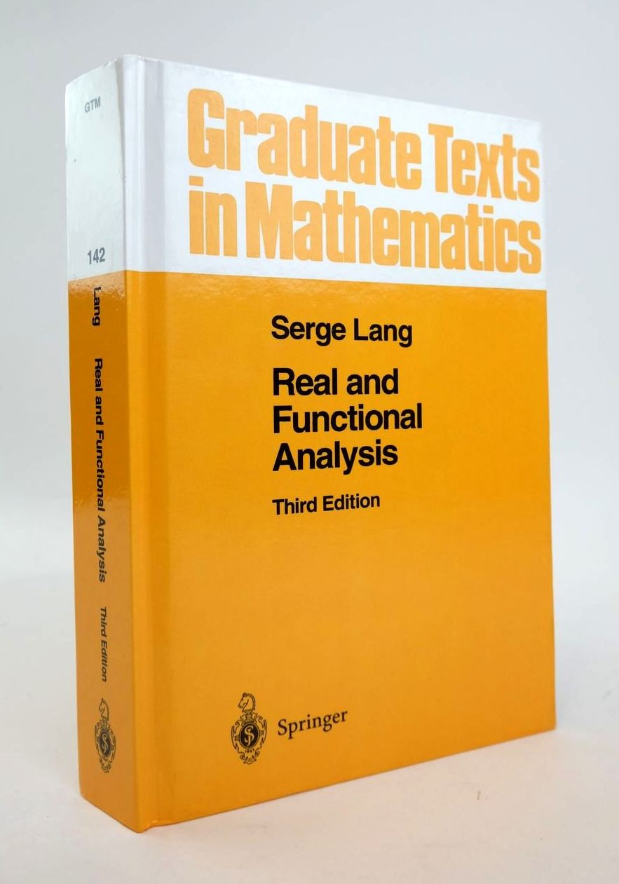 Photo of REAL AND FUNCTIONAL ANALYSIS written by Lang, Serge published by Springer (STOCK CODE: 1820457)  for sale by Stella & Rose's Books
