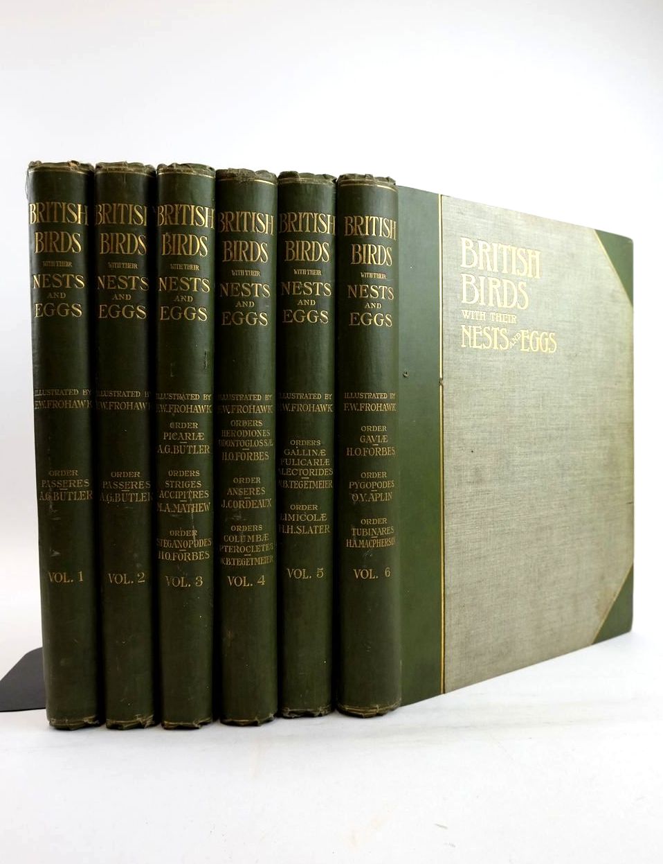Photo of BRITISH BIRDS WITH THEIR NESTS AND EGGS IN SIX VOLUMES written by Butler, Arthur G. illustrated by Frohawk, F.W. published by Brumby &amp; Clarke, Limited (STOCK CODE: 1821323)  for sale by Stella & Rose's Books