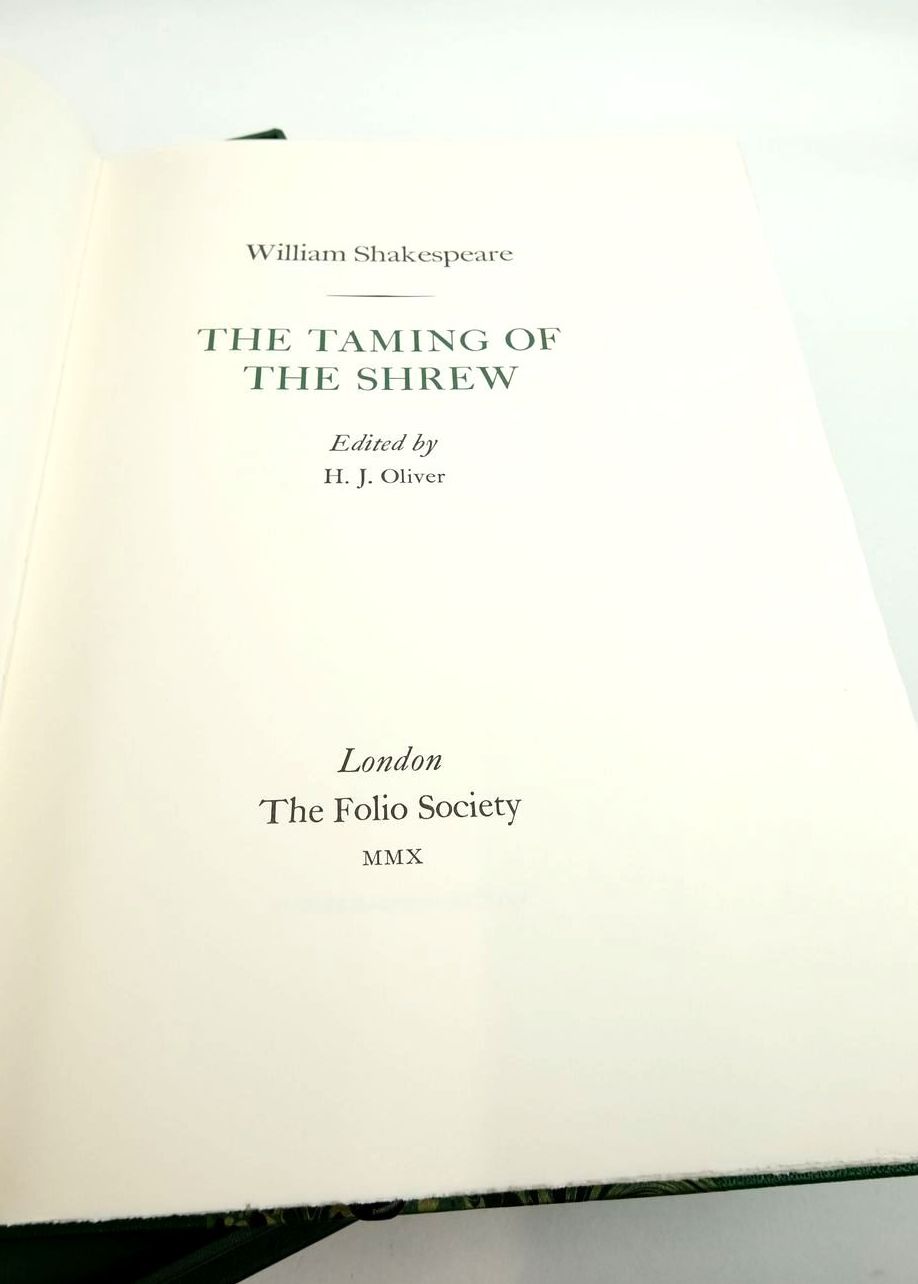 Photo of THE TAMING OF THE SHREW (THE LETTERPRESS SHAKESPEARE) written by Shakespeare, William
Oliver, H.J. published by Folio Society (STOCK CODE: 1821706)  for sale by Stella & Rose's Books