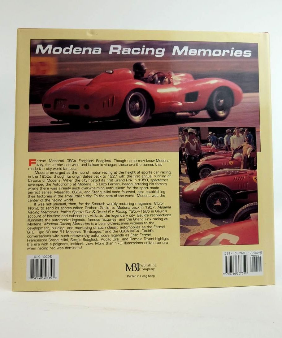Photo of MODENA RACING MEMORIES written by Gauld, Graham published by MBI Publishing (STOCK CODE: 1822588)  for sale by Stella & Rose's Books
