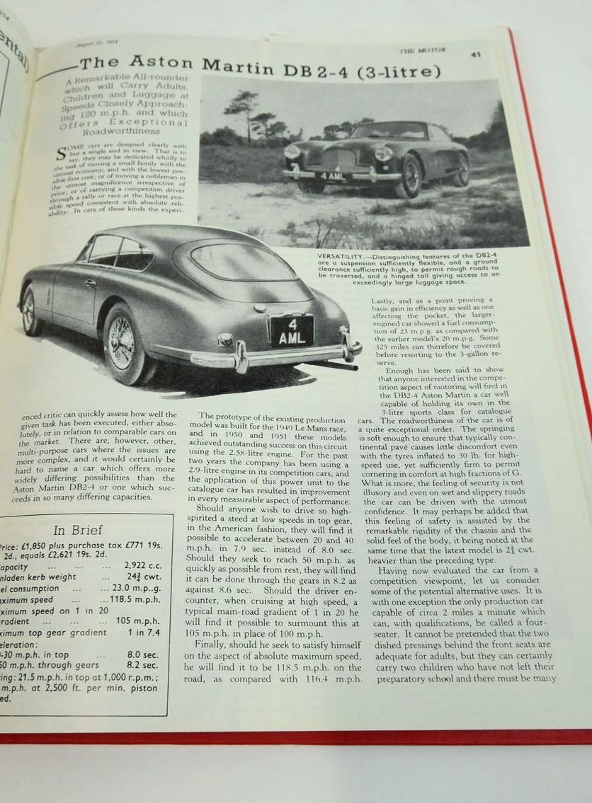 Photo of THE ASTON MARTIN: A COLLECTION OF CONTEMPORARY ROAD TESTS 1948-1959 written by Feather, Adrian M. published by Adrian M. Feather (STOCK CODE: 1822619)  for sale by Stella & Rose's Books