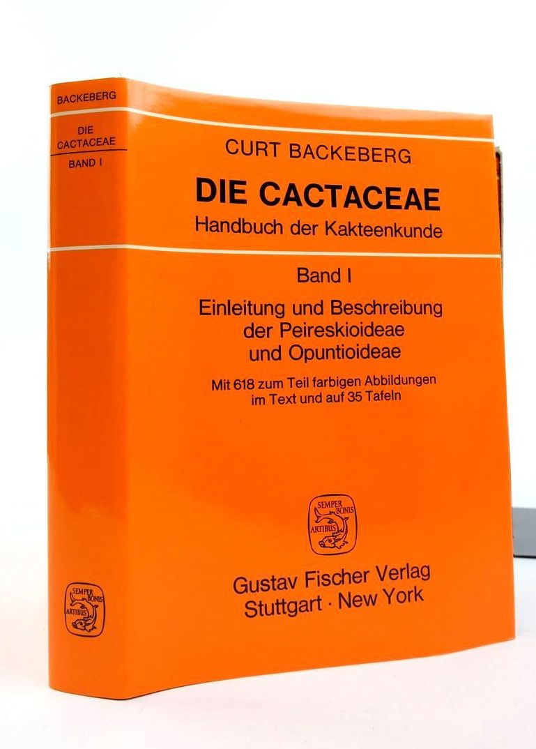 Photo of DIE CACTACEAE: HANDBUCH DER KAKTEENKUNDE (6 VOLUMES) written by Backeberg, Curt published by Gustav Fischer Verlag (STOCK CODE: 1823917)  for sale by Stella & Rose's Books