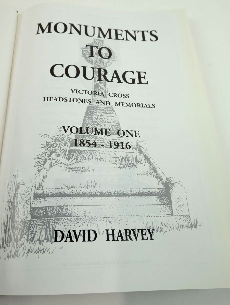 Photo of MONUMENTS TO COURAGE: VICTORIA CROSS HEADSTONES AND MEMORIALS (2 VOLUMES) written by Harvey, David published by Kevin And Kay Patience (STOCK CODE: 1824028)  for sale by Stella & Rose's Books