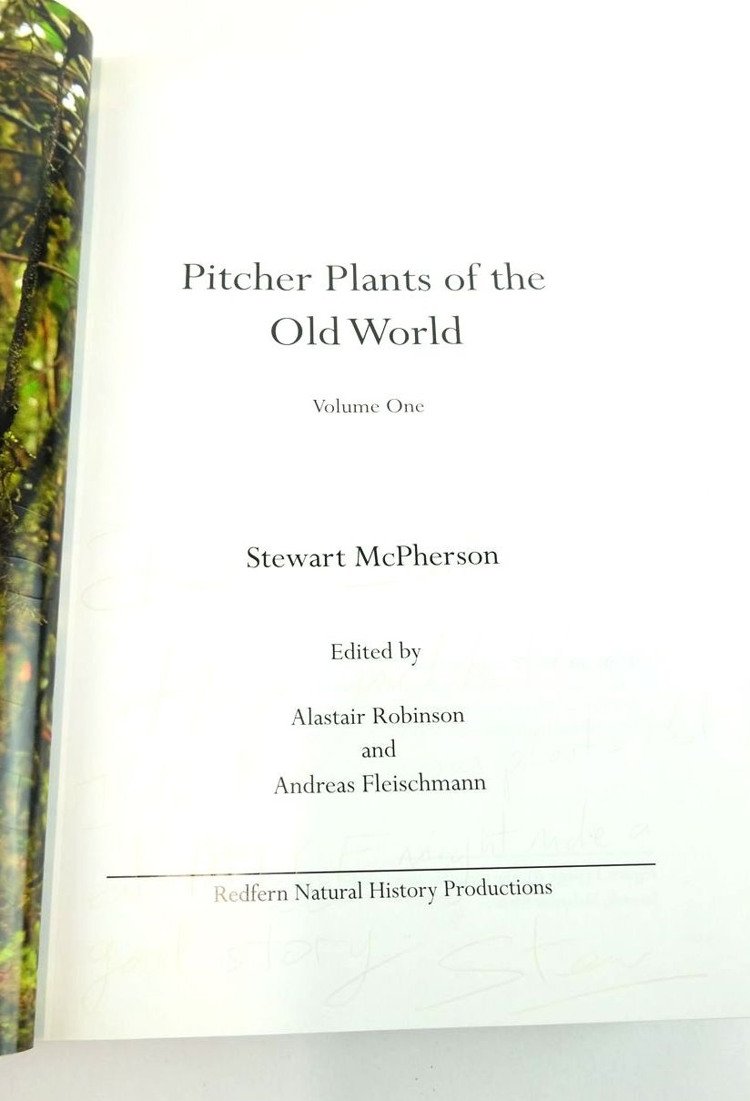 Photo of PITCHER PLANTS OF THE OLD WORLD VOLUME ONE written by McPherson, Stewart published by Redfern Natural History Productions (STOCK CODE: 1824709)  for sale by Stella & Rose's Books