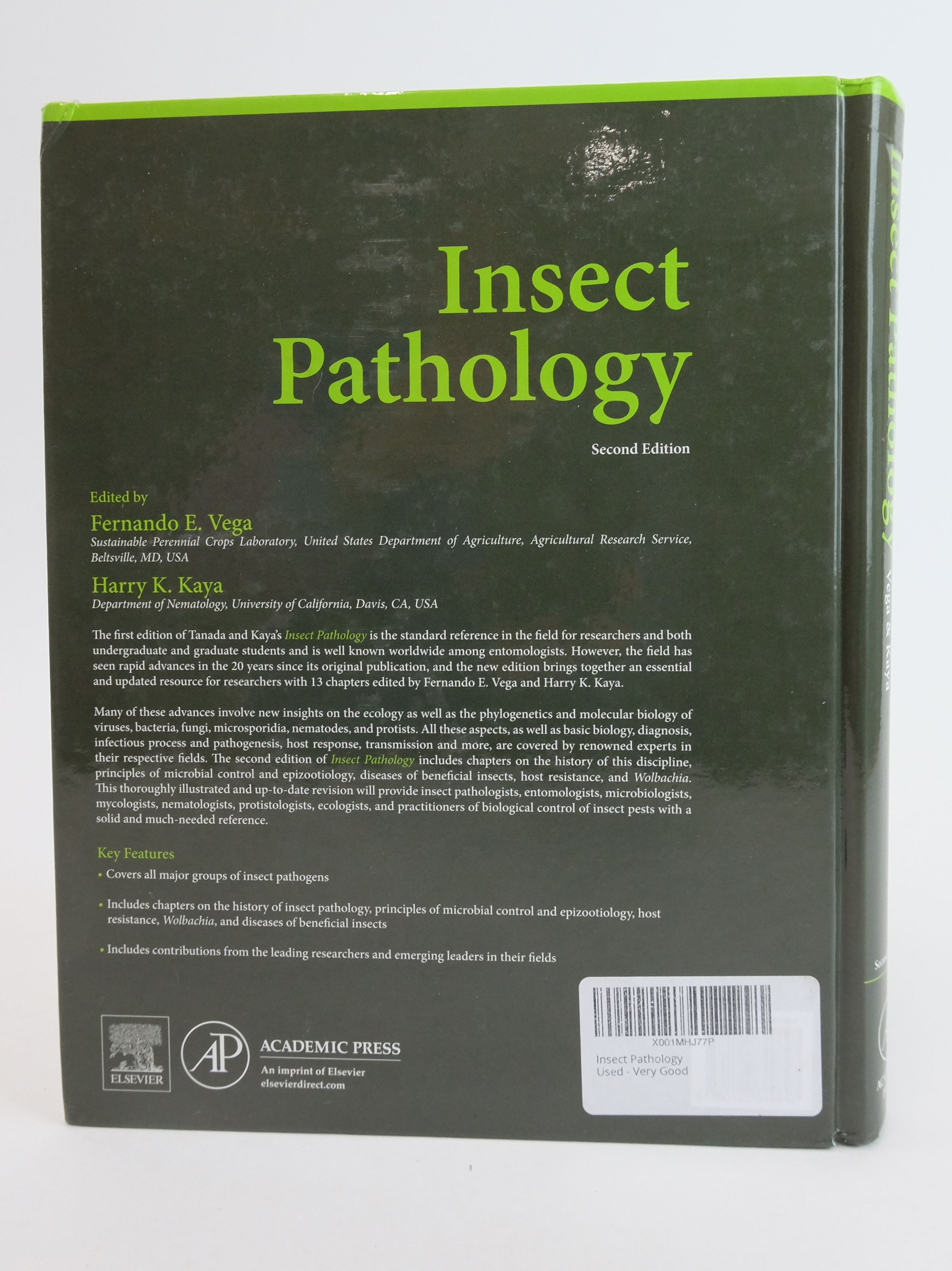 Photo of INSECT PATHOLOGY written by Vega, Fernando E.
Kaya, Harry K. published by Academic Press (STOCK CODE: 1824755)  for sale by Stella & Rose's Books