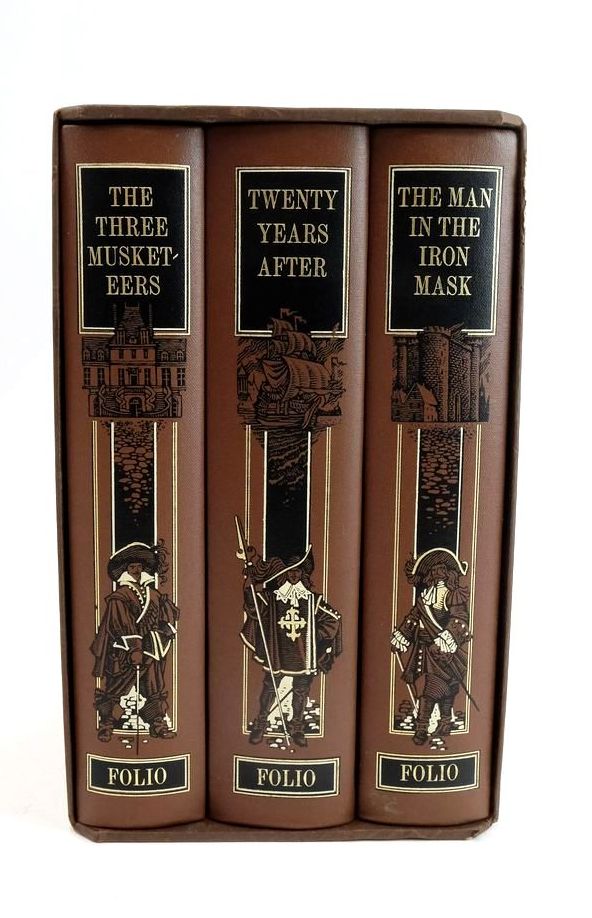 Photo of THE THREE MUSKETEERS, TWENTY YEARS AFTER, THE MAN IN THE IRON MASK (3 VOLUMES) written by Dumas, Alexandre
Fraser, George Macdonald illustrated by Pisarev, Roman published by Folio Society (STOCK CODE: 1824903)  for sale by Stella & Rose's Books
