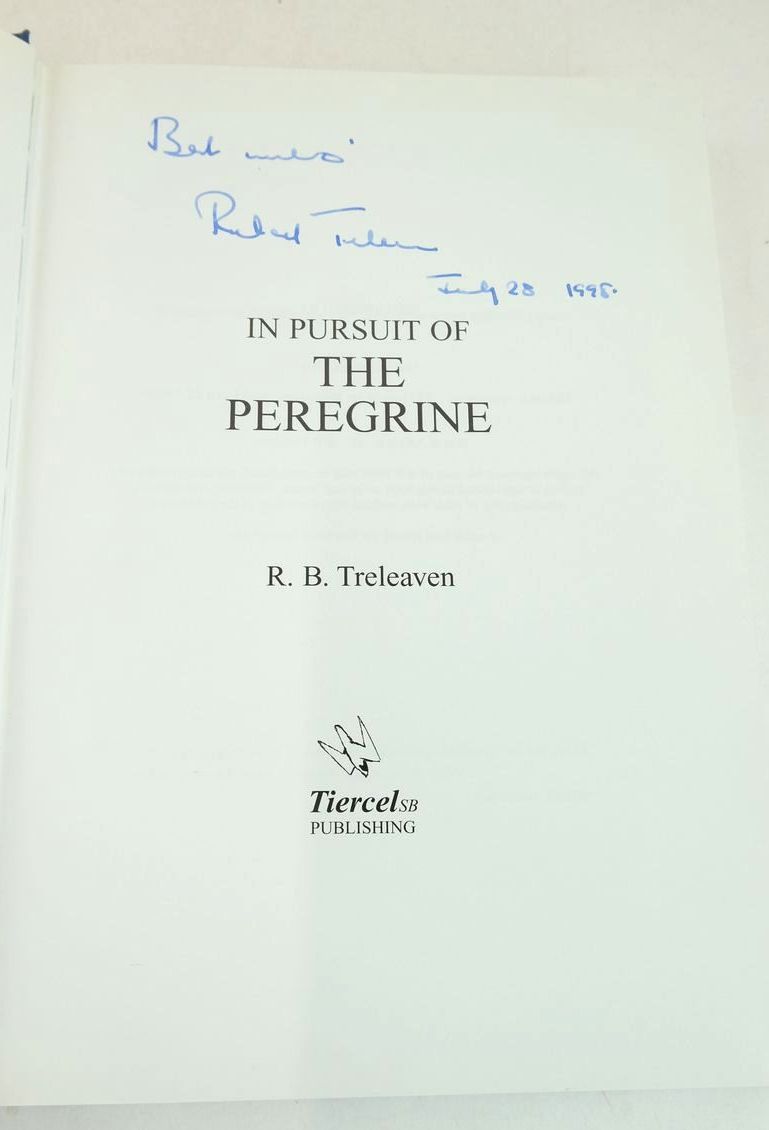 Photo of IN PURSUIT OF THE PEREGRINE written by Treleaven, R.B. illustrated by Treleaven, R.B. published by Tiercel Publishing (STOCK CODE: 1826548)  for sale by Stella & Rose's Books