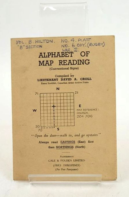 Photo of ALPHABET OF MAP READING (CONVENTIONAL SIGNS) written by Croll, David A. published by Gale &amp; Polden, Ltd. (STOCK CODE: 1827261)  for sale by Stella & Rose's Books