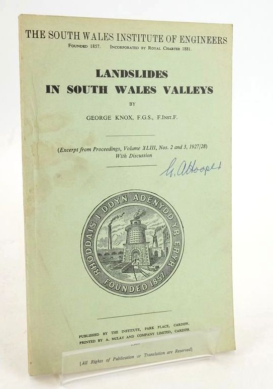 Photo of LANDSLIDES IN SOUTH WALES VALLEYS written by Knox, George published by The South Wales Institute Of Engineers (STOCK CODE: 1827465)  for sale by Stella & Rose's Books