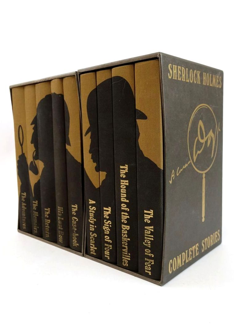 Photo of SHERLOCK HOLMES COMPLETE STORIES (9 VOLUMES) written by Doyle, Arthur Conan illustrated by Mosley, Francis published by Folio Society (STOCK CODE: 1828156)  for sale by Stella & Rose's Books