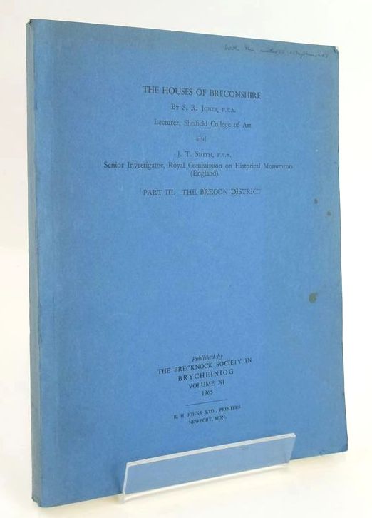 Photo of BRYCHEINIOG VOLUME XI: THE HOUSES OF BRECONSHIRE PART III. THE BRECON DISTRICT written by Jones, S.R. Smith, J.T. published by The Brecknock Society (STOCK CODE: 1828415)  for sale by Stella & Rose's Books