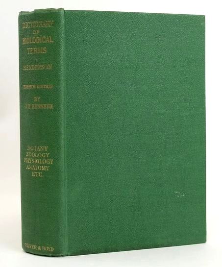 Photo of A DICTIONARY OF BIOLOGICAL TERMS written by Henderson, I.F. Henderson, W.D. Kenneth, J.H. published by Oliver and Boyd (STOCK CODE: 1828935)  for sale by Stella & Rose's Books