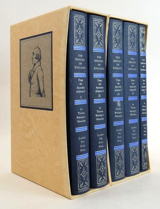 Photo of THE HISTORY OF ENGLAND FROM THE ACCESSION OF JAMES II (FIVE VOLUMES) written by Macaulay, Thomas Babington Rowland, Peter published by Folio Press (STOCK CODE: 1830800)  for sale by Stella & Rose's Books