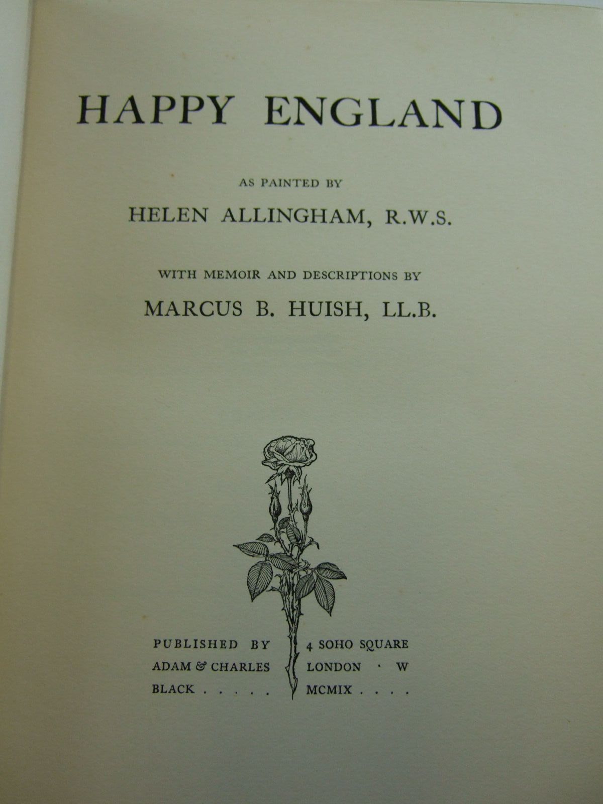 Photo of HAPPY ENGLAND written by Huish, Marcus B. illustrated by Allingham, Helen published by Adam & Charles Black (STOCK CODE: 2107921)  for sale by Stella & Rose's Books