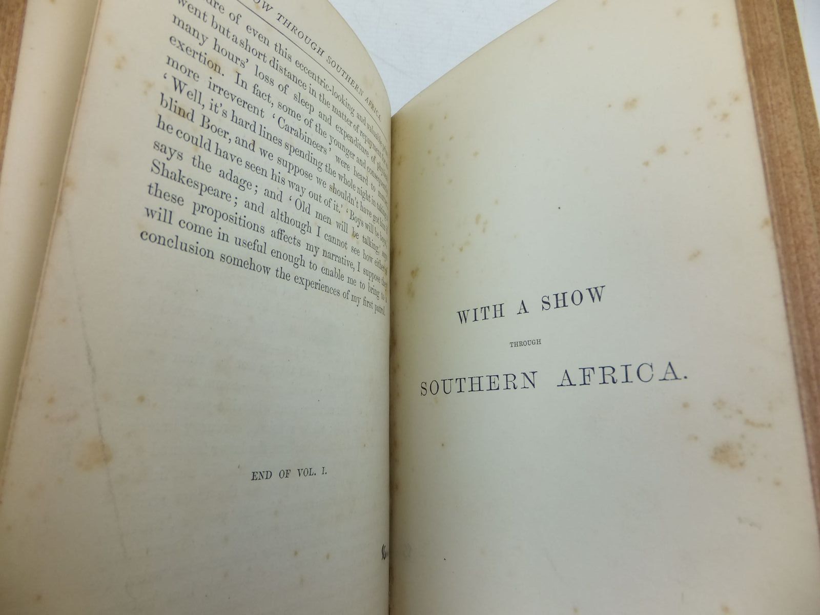 Photo of WITH A SHOW THROUGH SOUTHERN AFRICA AND PERSONAL REMINISCENCES OF THE TRANSVAAL WAR written by Du Val, Charles published by Tinsley Brothers (STOCK CODE: 2111042)  for sale by Stella & Rose's Books