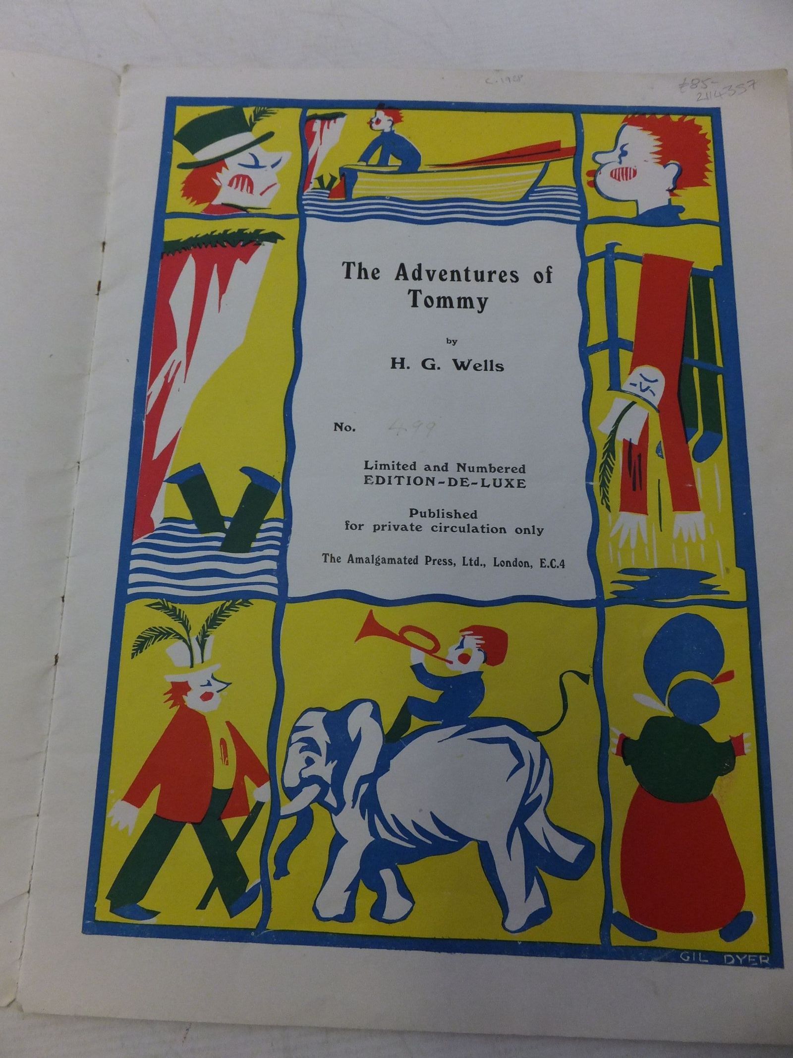 Photo of THE ADVENTURES OF TOMMY written by Wells, H.G. illustrated by Wells, H.G. published by The Amalgamated Press (STOCK CODE: 2114357)  for sale by Stella & Rose's Books