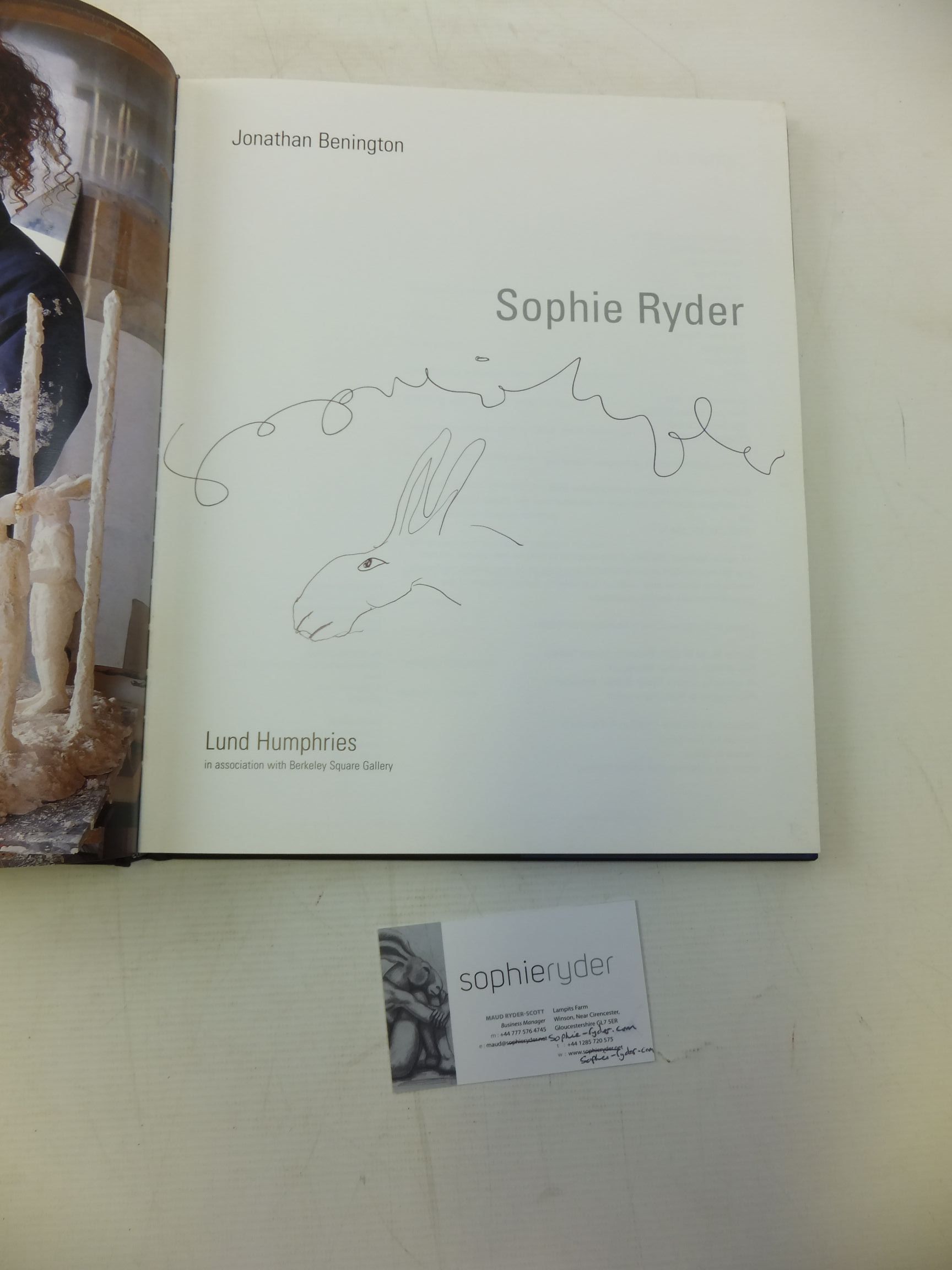 Photo of SOPHIE RYDER written by Benington, Jonathan published by Lund Humphries (STOCK CODE: 2116290)  for sale by Stella & Rose's Books