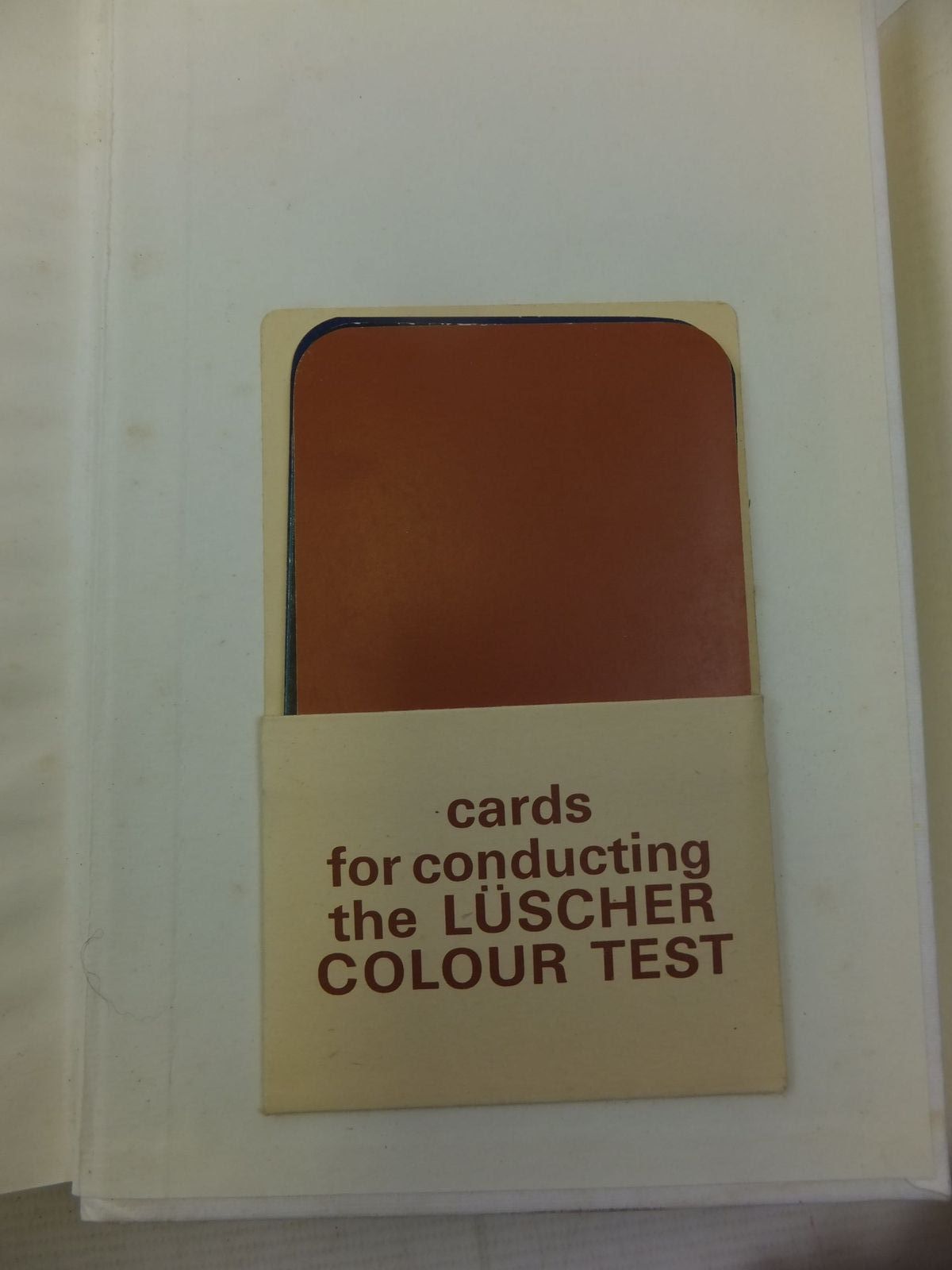 Stella & Rose's Books THE LUSCHER COLOUR TEST Written By Dr. Max