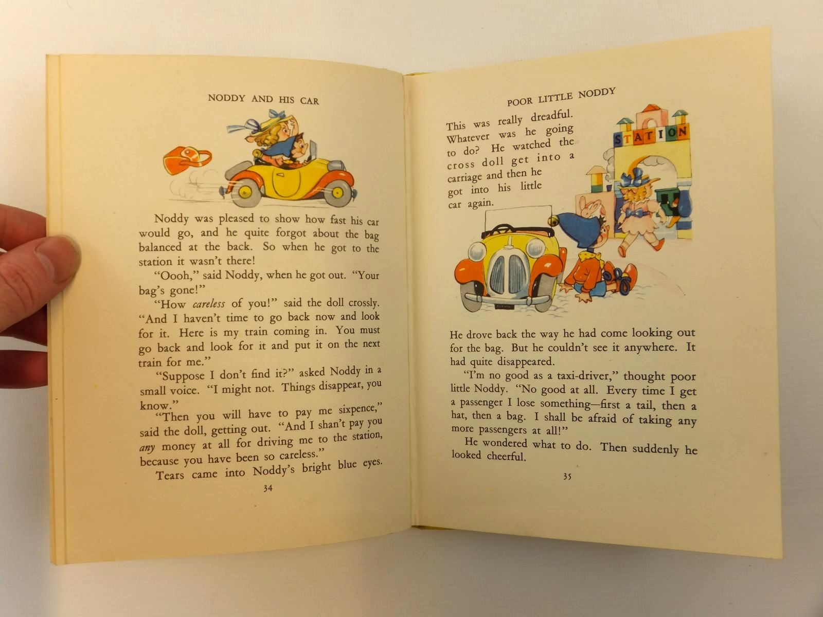 Photo of NODDY AND HIS CAR written by Blyton, Enid illustrated by Beek,  published by Sampson Low, Marston & Co. Ltd. (STOCK CODE: 2121842)  for sale by Stella & Rose's Books