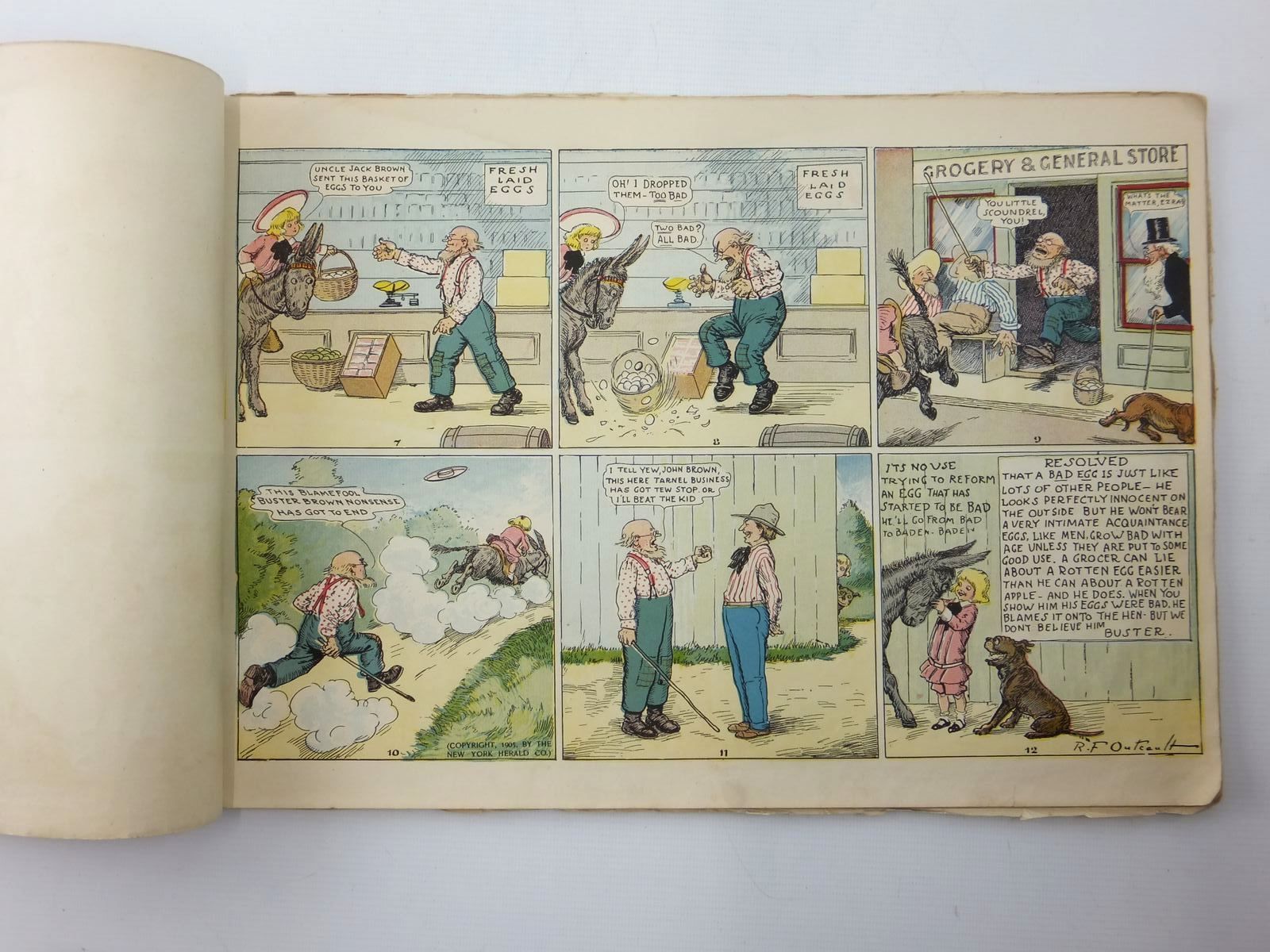 Photo of BUSTER BROWN'S LATEST FROLICS written by Outcault, R.F. illustrated by Outcault, R.F. published by Dean & Son Ltd. (STOCK CODE: 2123848)  for sale by Stella & Rose's Books
