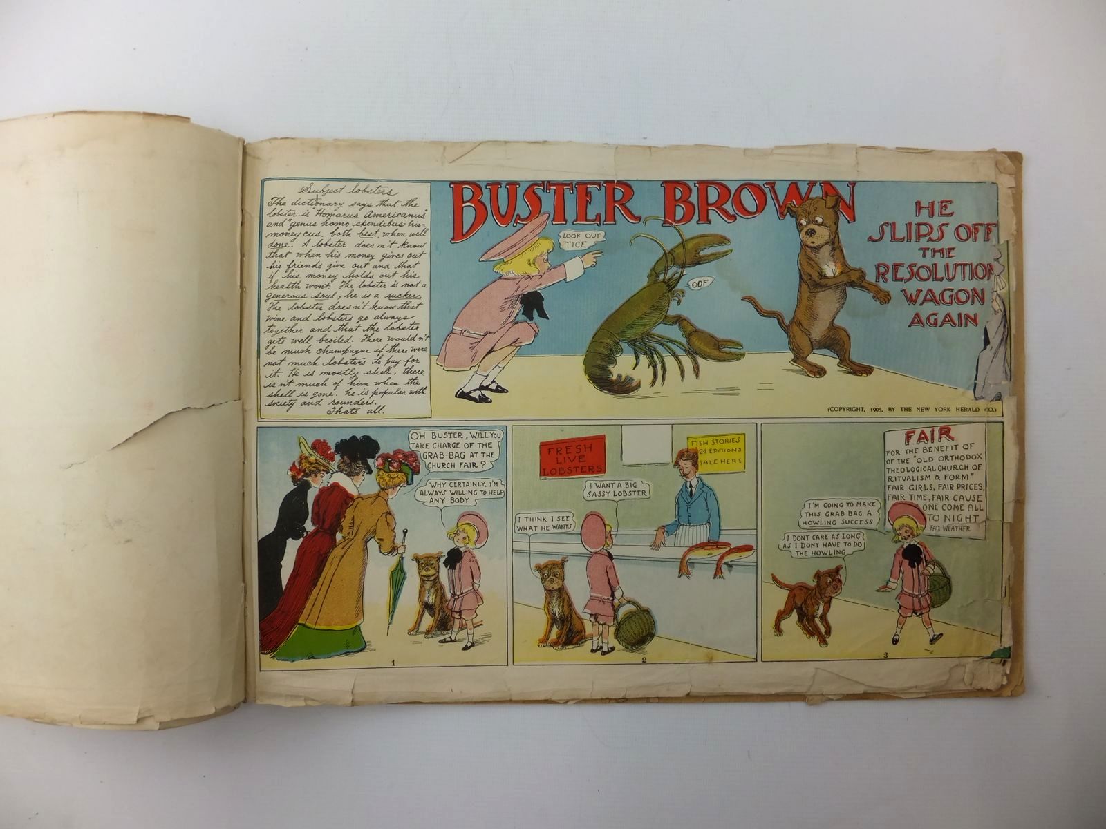 Photo of BUSTER BROWN'S LATEST FROLICS written by Outcault, R.F. illustrated by Outcault, R.F. published by Dean & Son Ltd. (STOCK CODE: 2123848)  for sale by Stella & Rose's Books