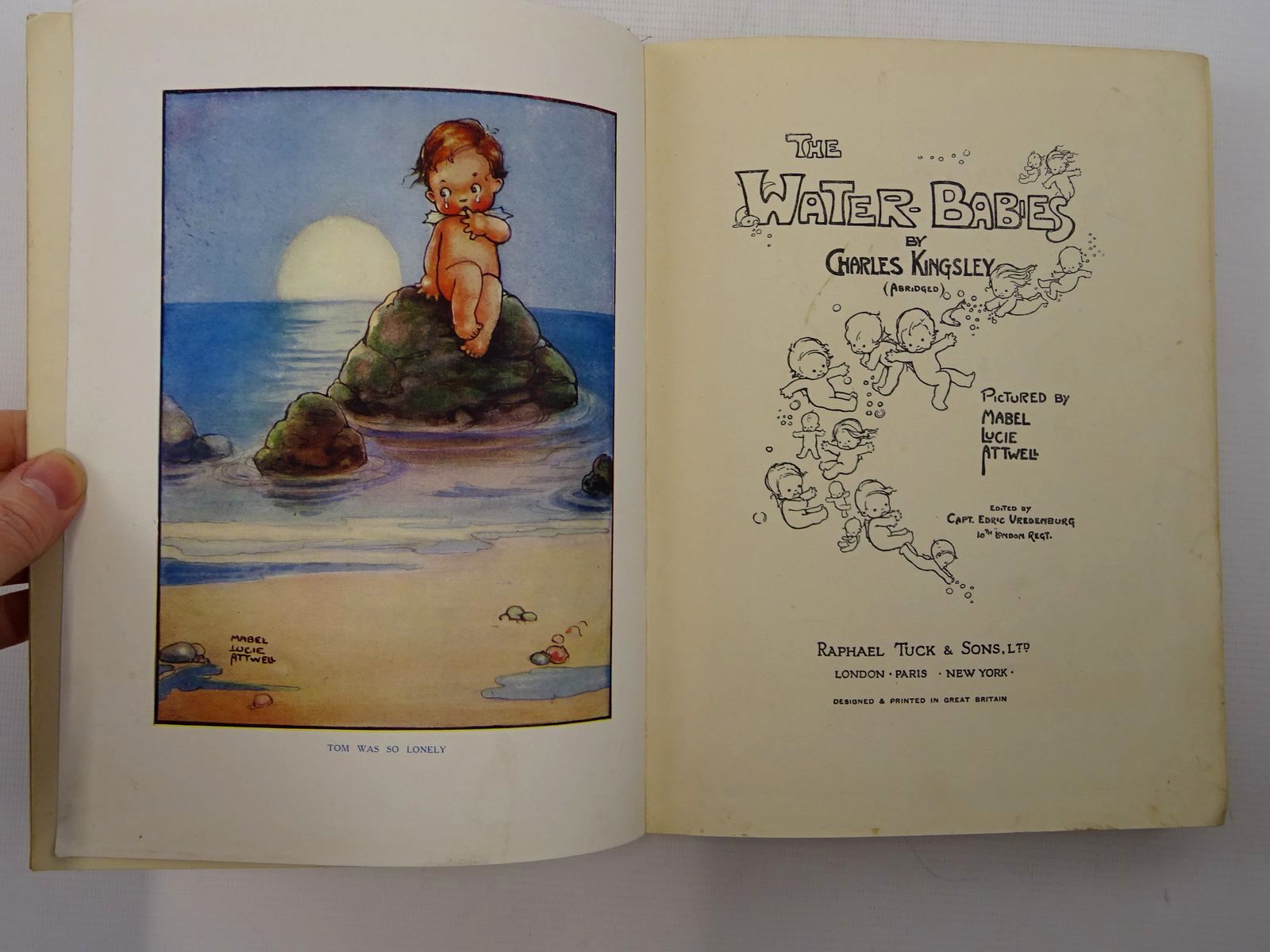 Photo of THE WATER BABIES written by Kingsley, Charles illustrated by Attwell, Mabel Lucie published by Raphael Tuck & Sons Ltd. (STOCK CODE: 2124734)  for sale by Stella & Rose's Books