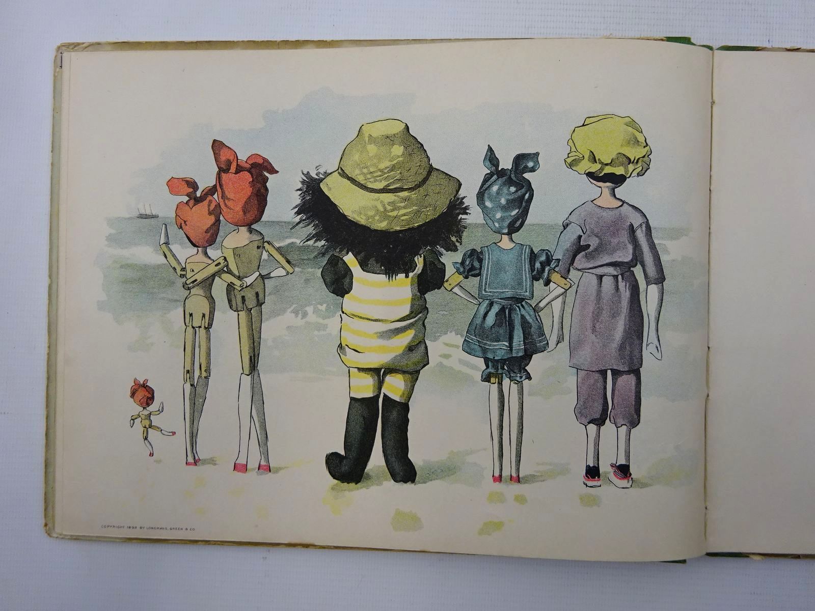 Photo of THE GOLLIWOGG AT THE SEA-SIDE written by Upton, Bertha illustrated by Upton, Florence published by Longmans, Green & Co. (STOCK CODE: 2125350)  for sale by Stella & Rose's Books