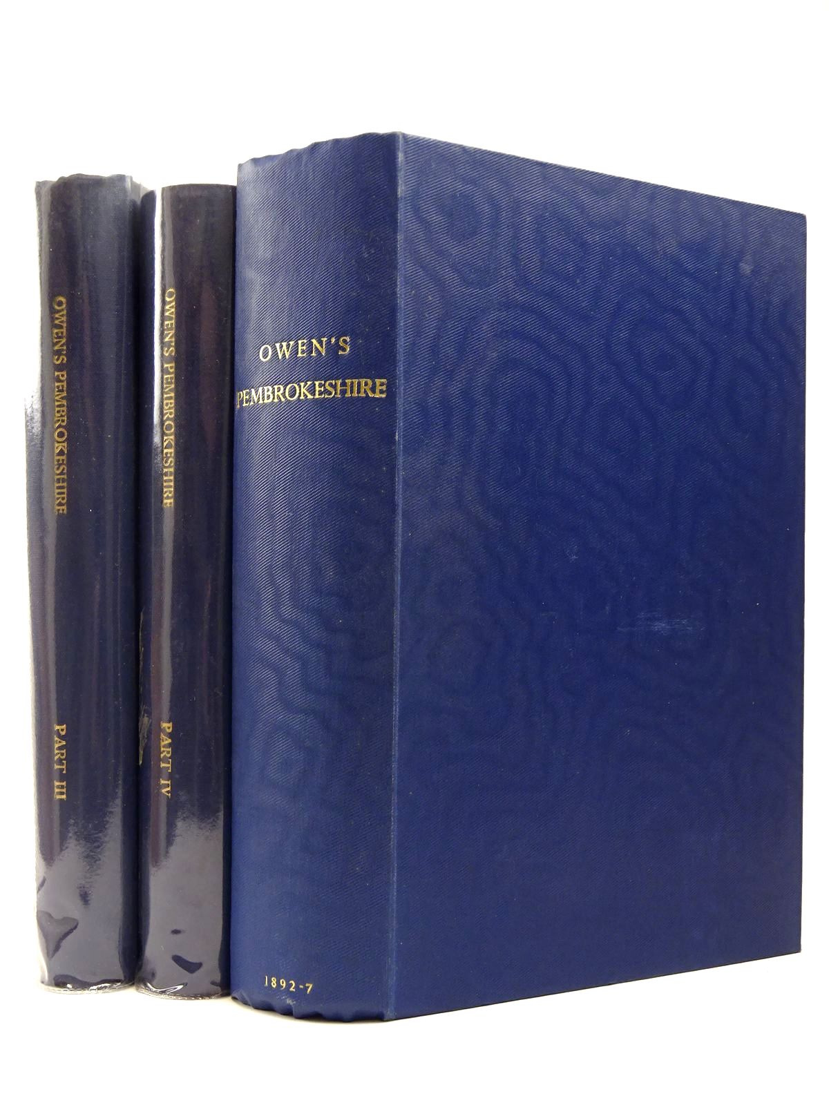 Photo of THE DESCRIPTION OF PEMBROKESHIRE (3 VOLUMES) written by Owen, George published by Chas. J. Clark, The Bedford Press, The Honourable Society of Cymmrodorion (STOCK CODE: 2129629)  for sale by Stella & Rose's Books