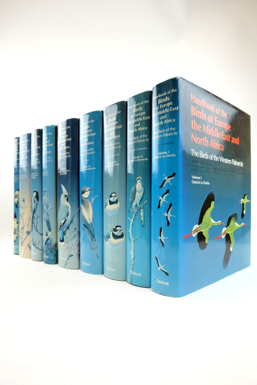 Photo of HANDBOOK OF THE BIRDS OF EUROPE THE MIDDLE EAST AND NORTH AFRICA (9 VOLUMES) written by Cramp, Stanley illustrated by Barruel, Paul Gillmor, Robert Hayman, Peter Scott, Peter et al.,  published by Oxford University Press (STOCK CODE: 2130562)  for sale by Stella & Rose's Books
