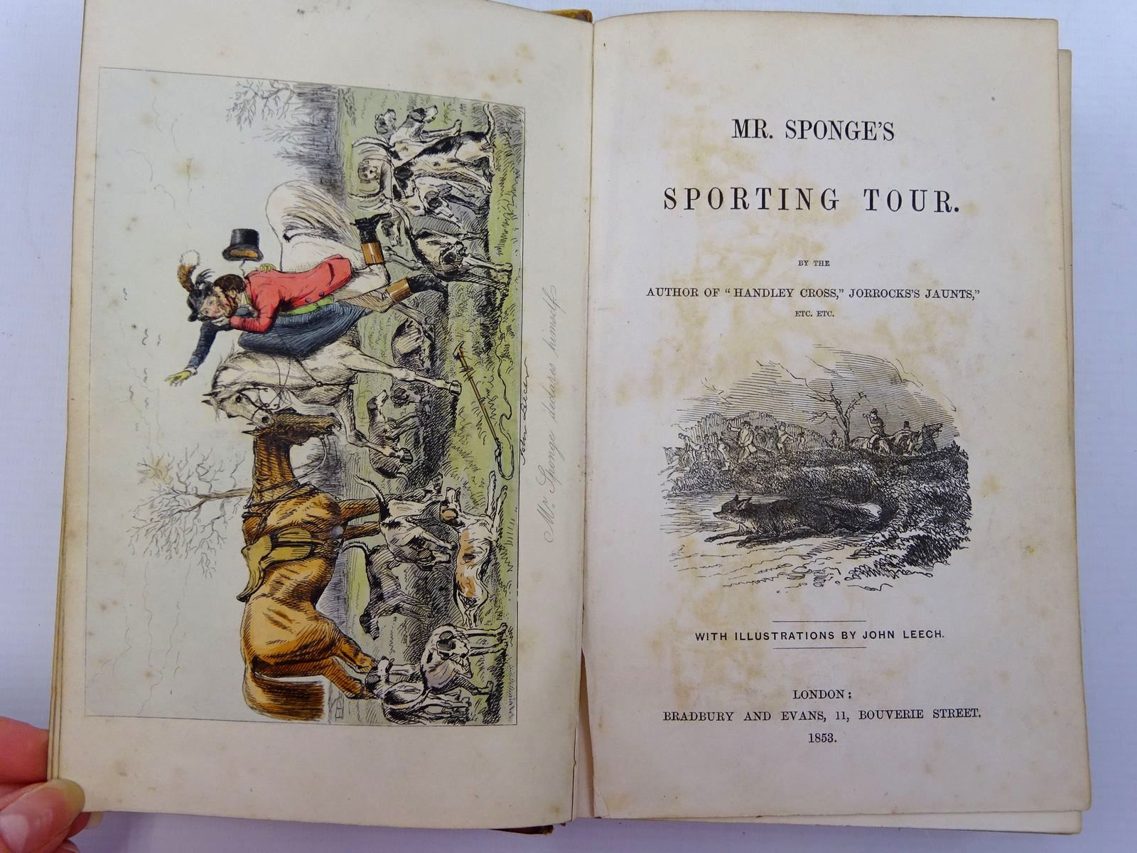 Photo of MR. SPONGE'S SPORTING TOUR written by Surtees, R.S. illustrated by Leech, John published by Bradbury & Evans (STOCK CODE: 2130945)  for sale by Stella & Rose's Books