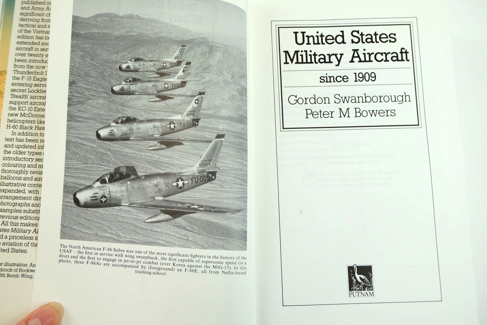 Photo of UNITED STATES MILITARY AIRCRAFT SINCE 1909 written by Swanborough, Gordon
Bowers, Peter M. published by Putnam (STOCK CODE: 2132091)  for sale by Stella & Rose's Books