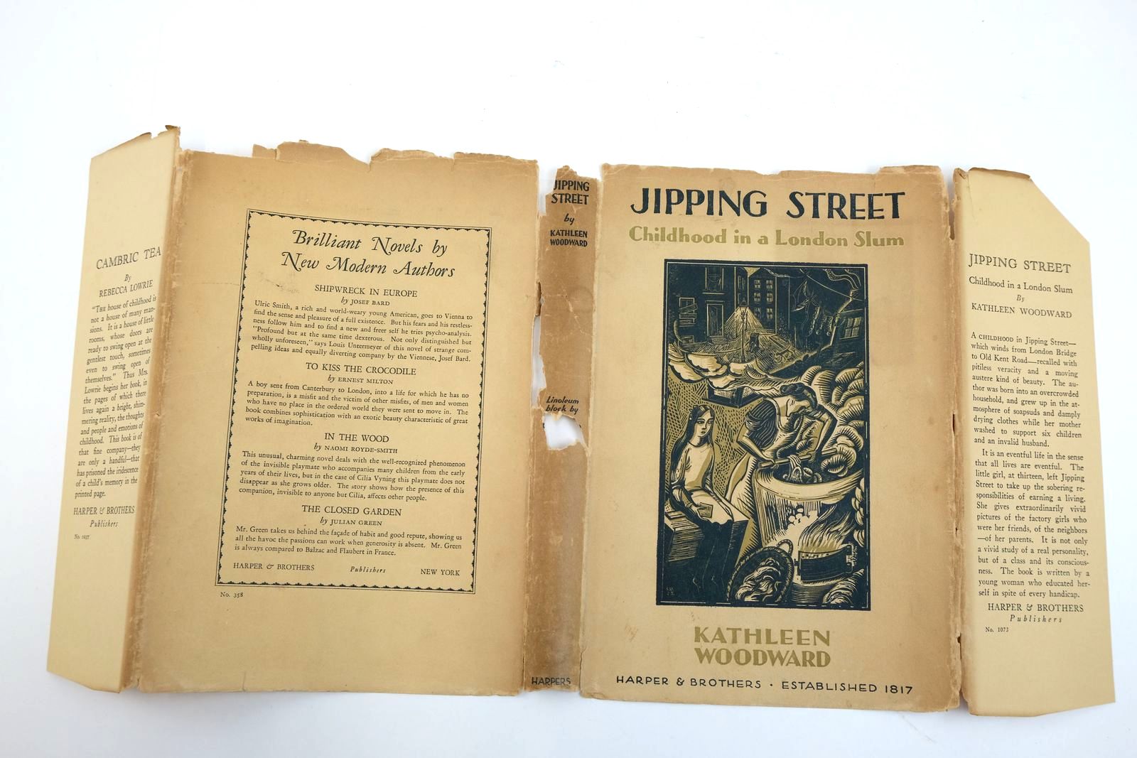 Photo of JIPPING STREET: CHILDHOOD IN A LONDON SLUM written by Woodward, Kathleen illustrated by Underwood, Leon published by Harper And Brothers (STOCK CODE: 2134066)  for sale by Stella & Rose's Books