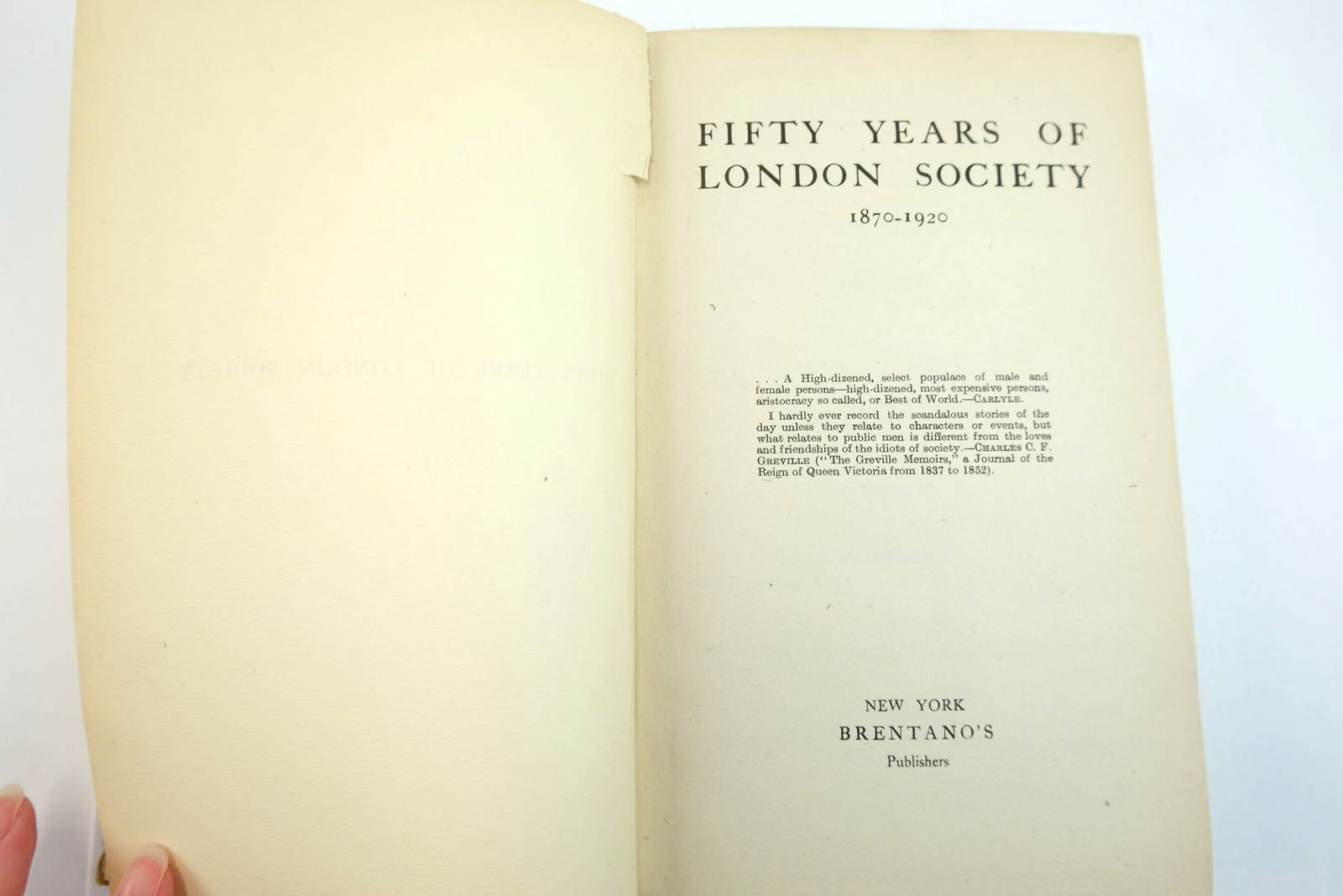 Photo of FIFTY YEARS OF LONDON SOCIETY 1870-1920 published by Brentano's (STOCK CODE: 2134068)  for sale by Stella & Rose's Books