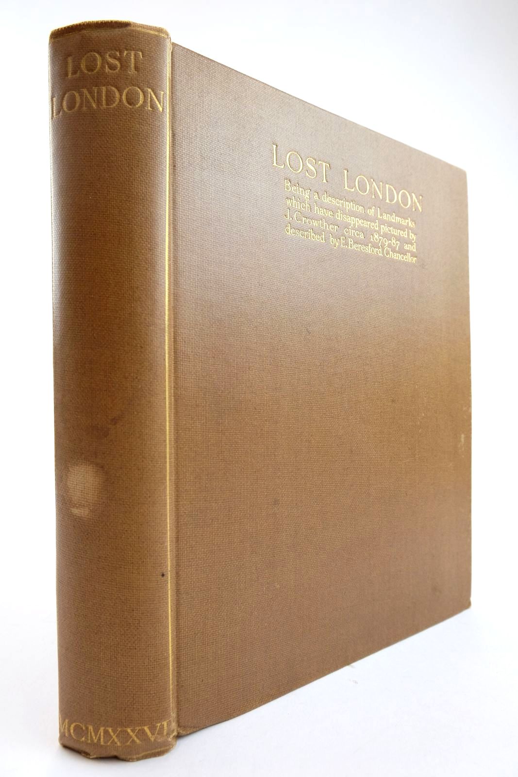 Photo of LOST LONDON written by Chancellor, E. Beresford illustrated by Crowther, J. published by Constable and Company Ltd. (STOCK CODE: 2134139)  for sale by Stella & Rose's Books