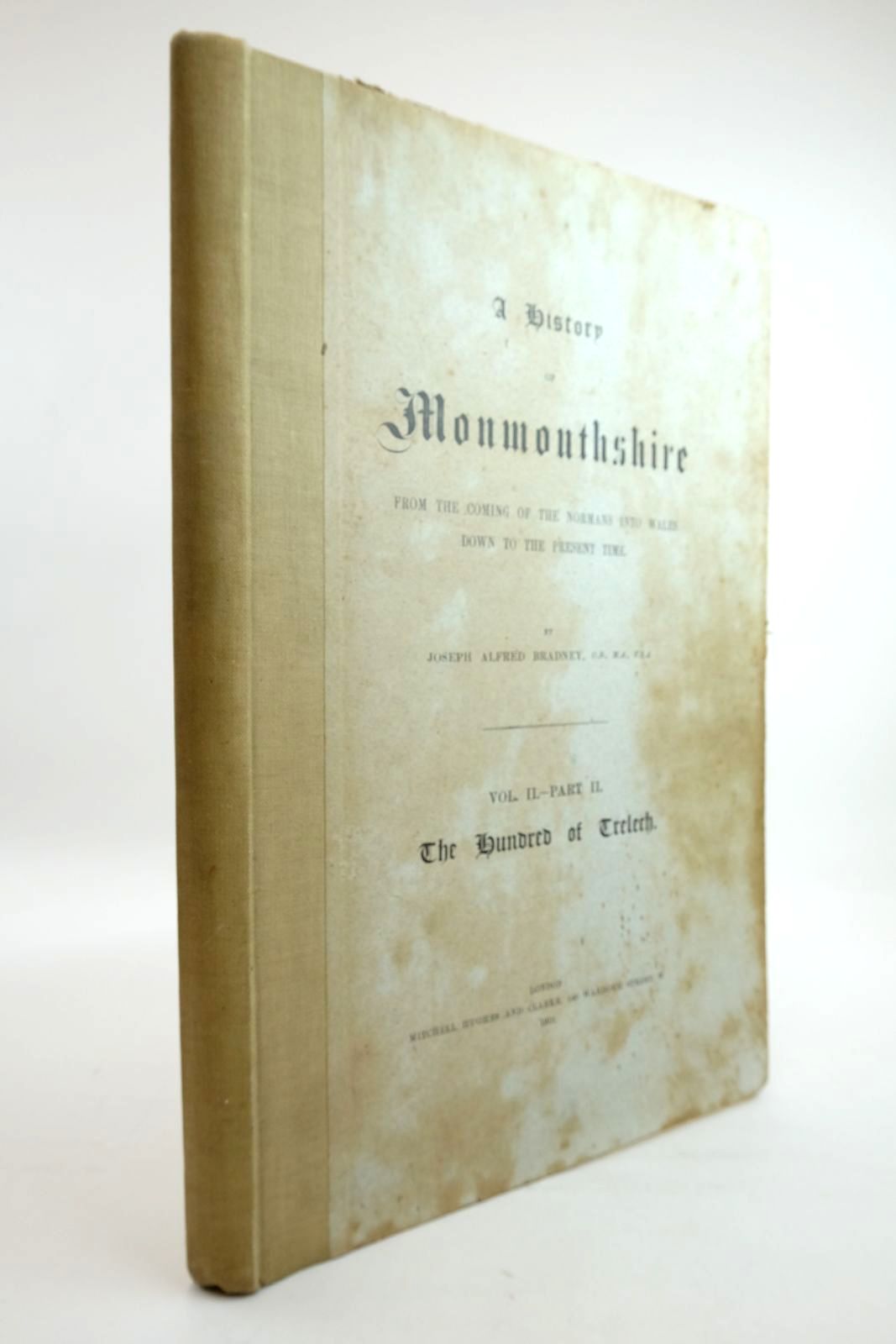 Photo of A HISTORY OF MONMOUTHSHIRE VOL II PART II THE HUNDRED OF TRELECH- Stock Number: 2134562