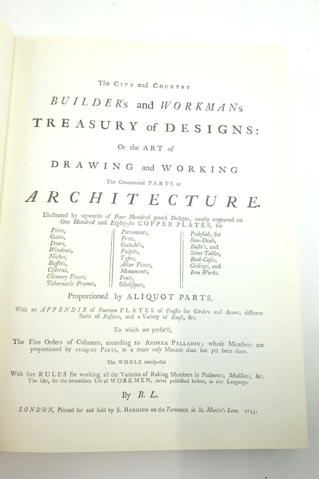 Photo of THE CITY AND COUNTRY BUILDER'S AND WORKMAN'S TREASURY OF DESIGNS written by Langley, Batty published by Gregg International (STOCK CODE: 2136431)  for sale by Stella & Rose's Books