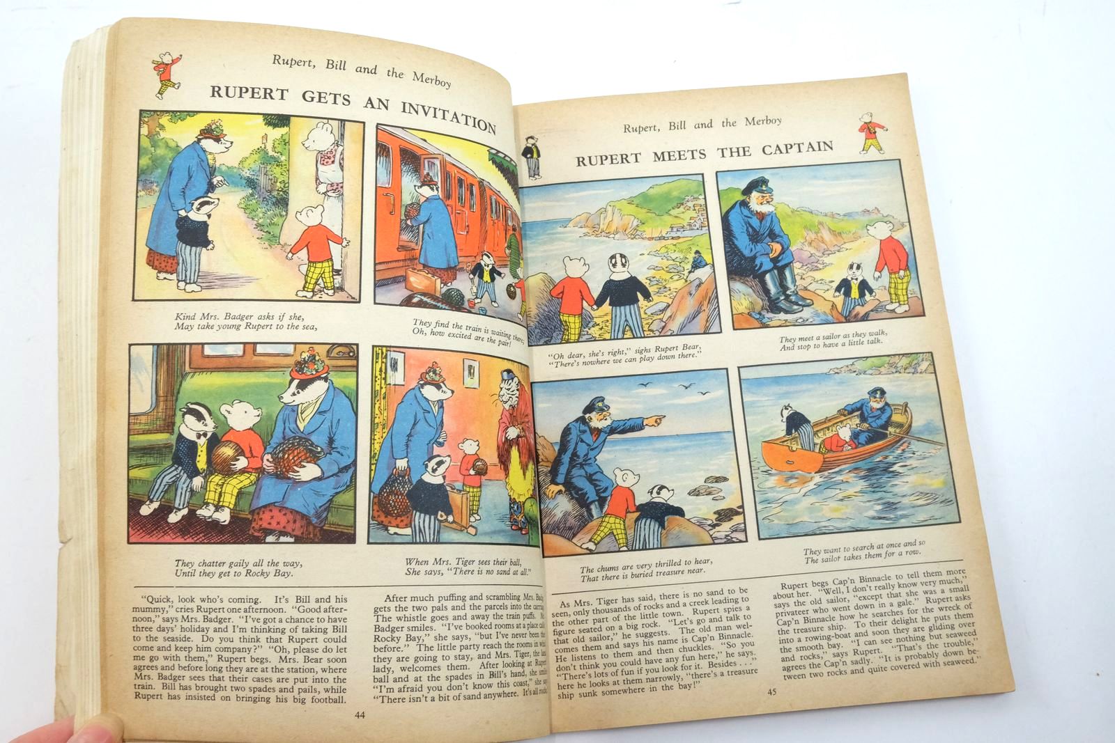 Photo of RUPERT ANNUAL 1947 - MORE ADVENTURES OF RUPERT written by Bestall, Alfred illustrated by Bestall, Alfred published by Daily Express (STOCK CODE: 2136924)  for sale by Stella & Rose's Books