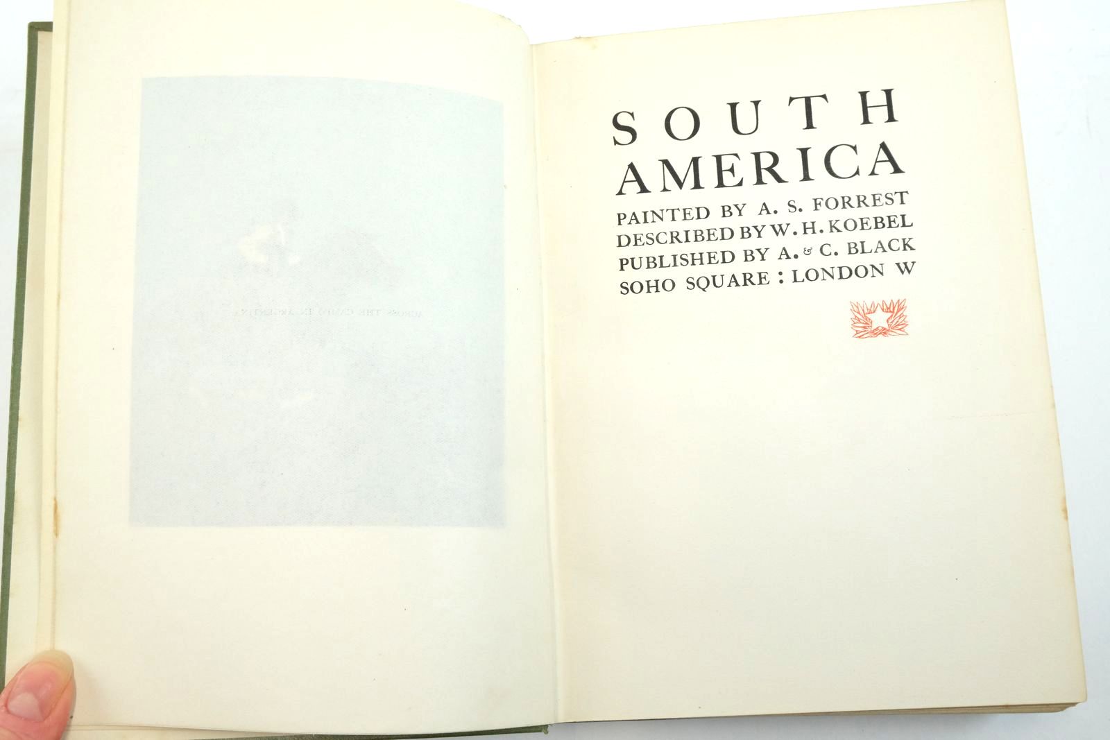 Photo of SOUTH AMERICA written by Koebel, W.H. illustrated by Forrest, A.S. published by A. & C. Black (STOCK CODE: 2137130)  for sale by Stella & Rose's Books