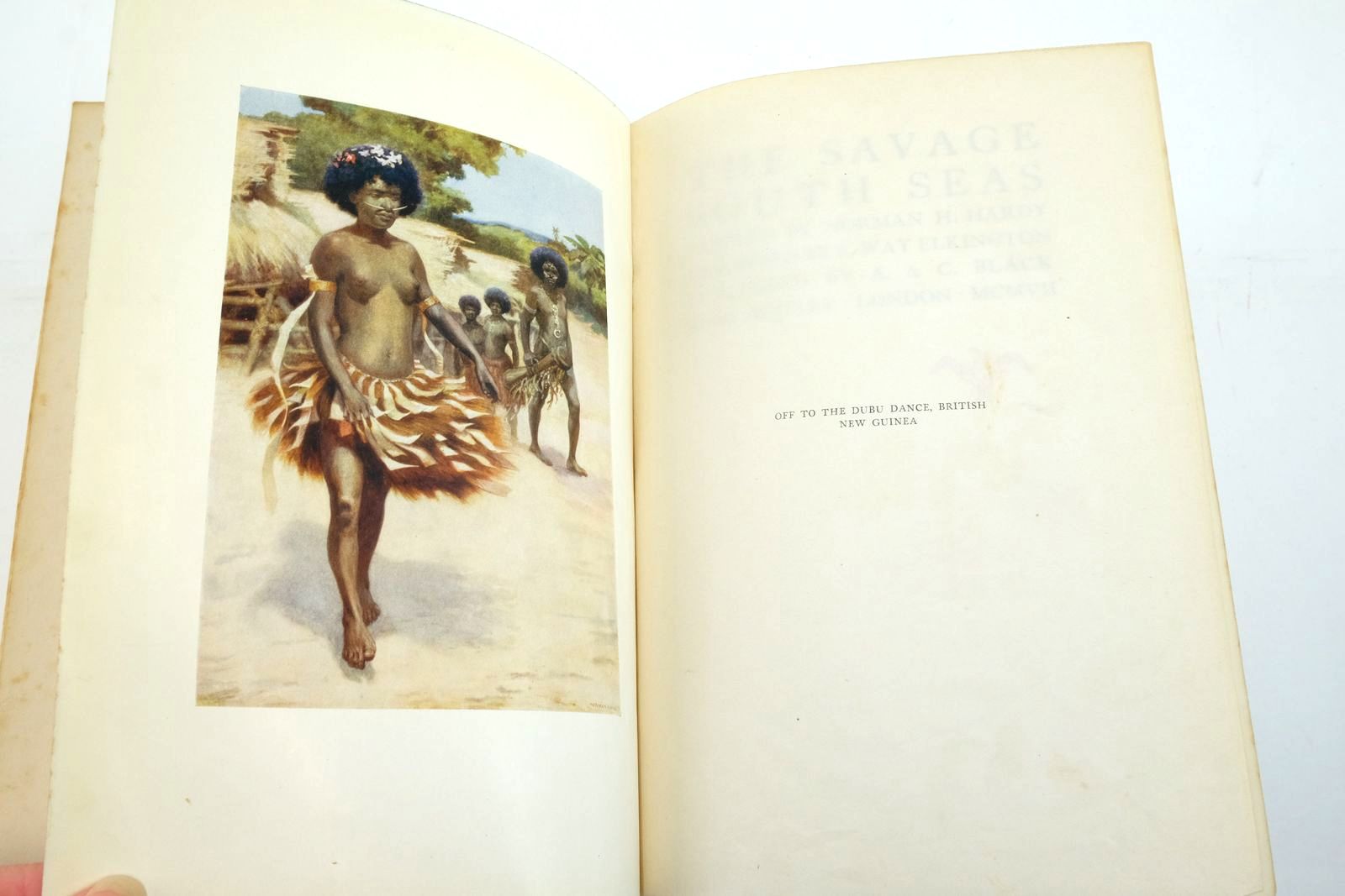 Photo of THE SAVAGE SOUTH SEAS written by Elkington, E. Way illustrated by Hardy, Norman published by A. & C. Black (STOCK CODE: 2137134)  for sale by Stella & Rose's Books