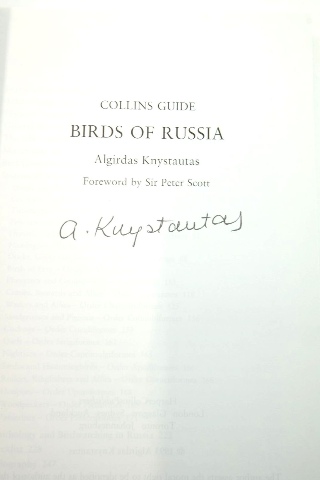 Photo of COLLINS GUIDE: BIRDS OF RUSSIA written by Knystautas, Algirdas published by Harper Collins (STOCK CODE: 2137372)  for sale by Stella & Rose's Books